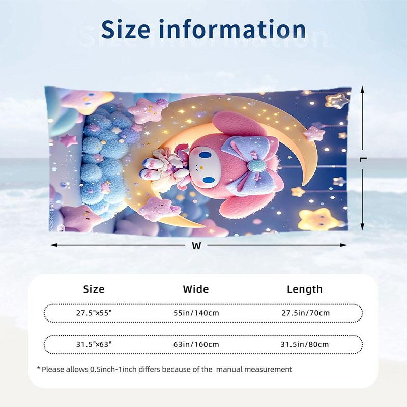 Large Beach Towel Quick Dry Absorbent Towel For Beach IndoorMy Melody