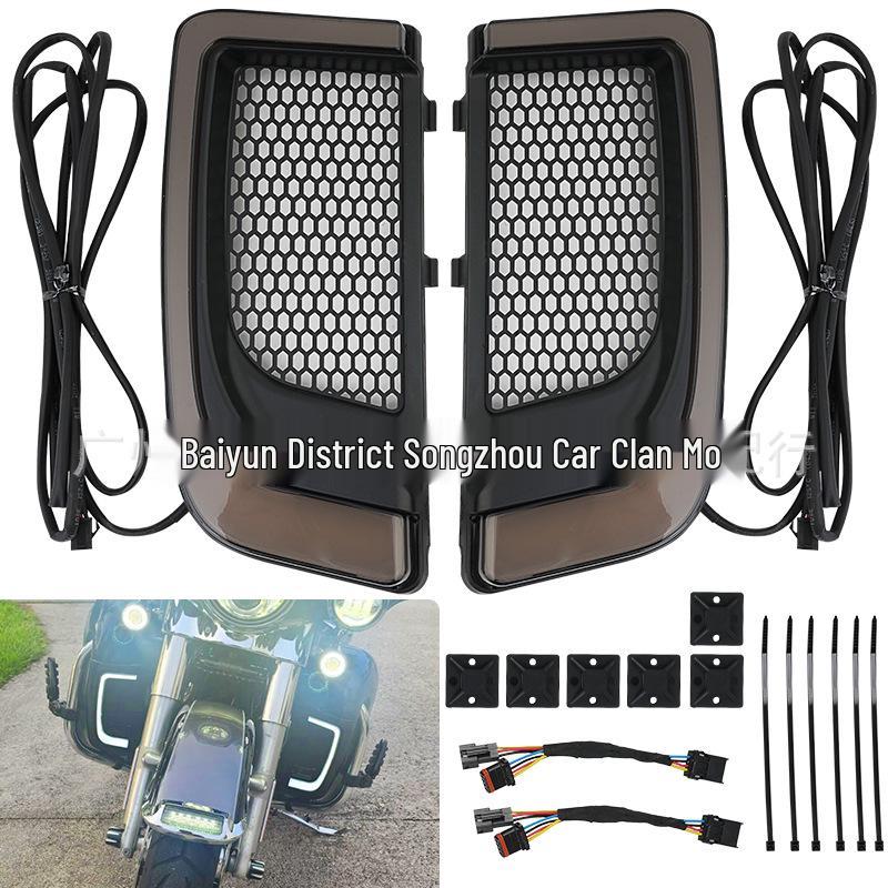 Harley Street Glide Road King LED Decorative Leg Shield Turn Signal