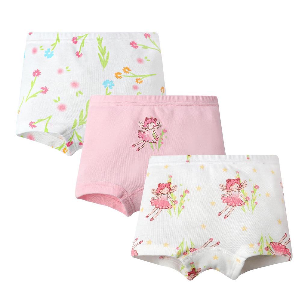 Girls' 100% Cotton Boxer Briefs - Toddler and Baby Underwear