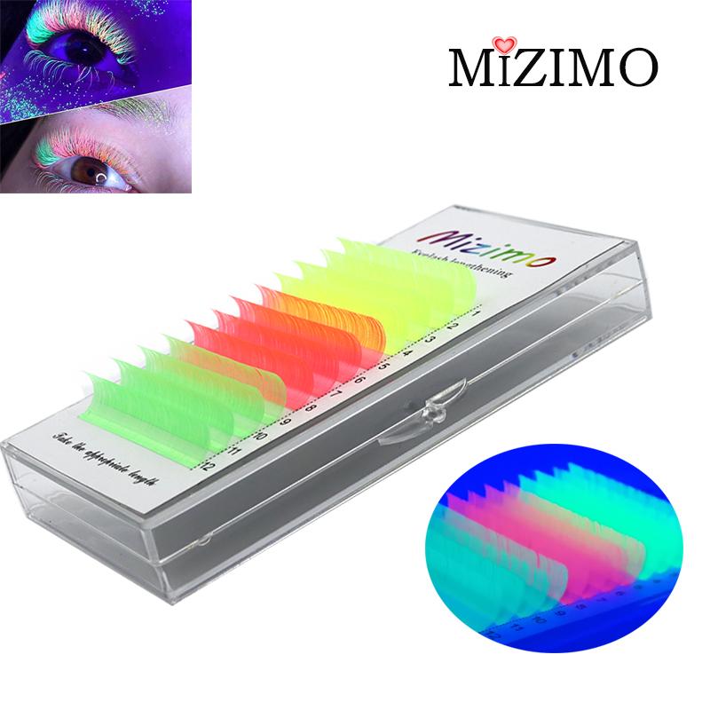 

Светящиеся привитые накладные ресницы,MIZIMO, 0,07мм, C/D, макияж глаз 0.07mm--C--14mm