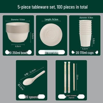 Qianyu Disposable Tableware Set