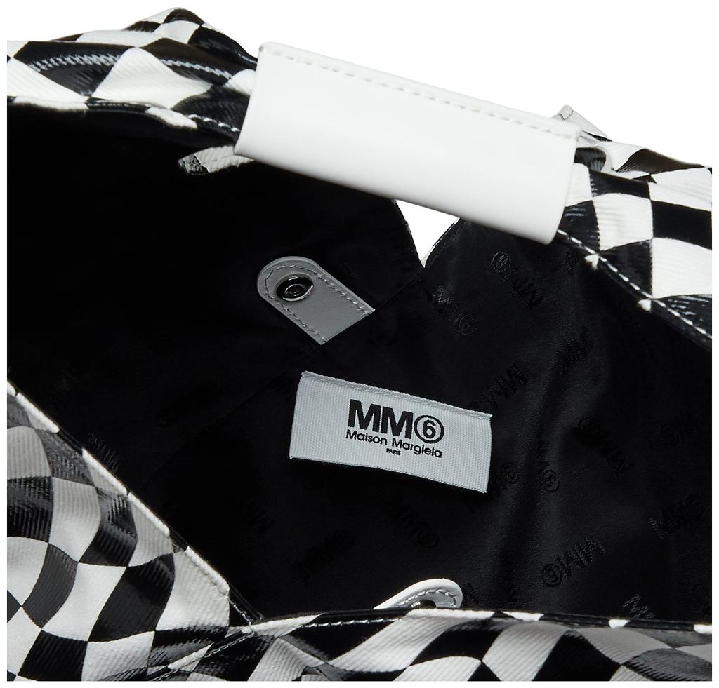 MM6 Maison Margiela Tote Bag Japanese Print S54WD0039-P4615 Women's White/Black [Used]