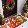 Happy Christmas! Simple Printed Carpet Home Decor, Soft And Absorbent, Bathroom Anti-Slip, Durable In The Entrance Rug