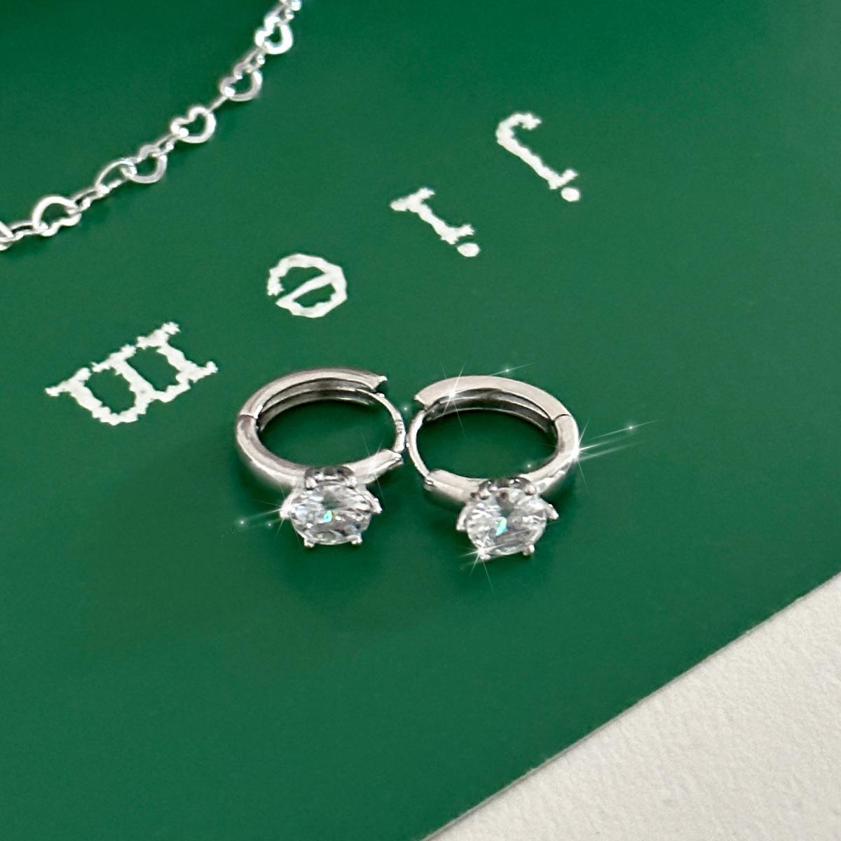 

Серьги-иглы из серебра 925 пробы, женский нишевый дизайн, высокое качество, простота и изысканность, взрывные циркониевые серьги-гвоздики, новые застежки-пряжки 925 silver needle