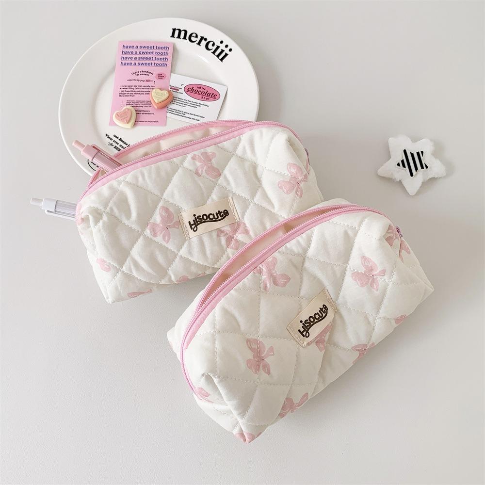 Bowknot Pen Bag Large Capacity Stationery Organizer New Pencil Case  Student