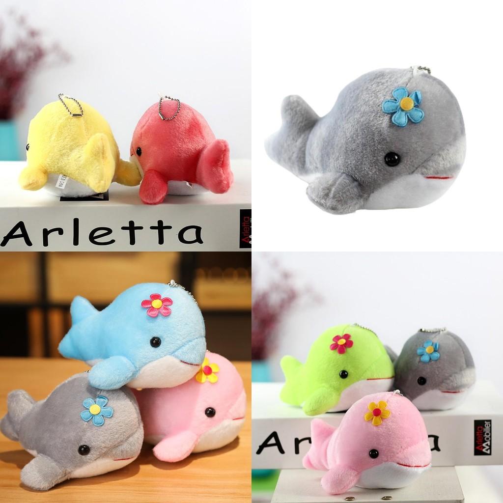 Cute Dolphin Plush Toy Whale Pendant Mini Doll For Company Events Soft Stuffed Animal Gift With Logo