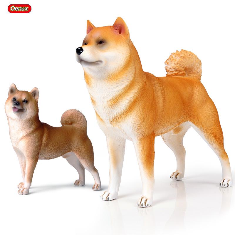 Large Shiba Inu Akita Inu Dog Figurine Model Toy Ornament