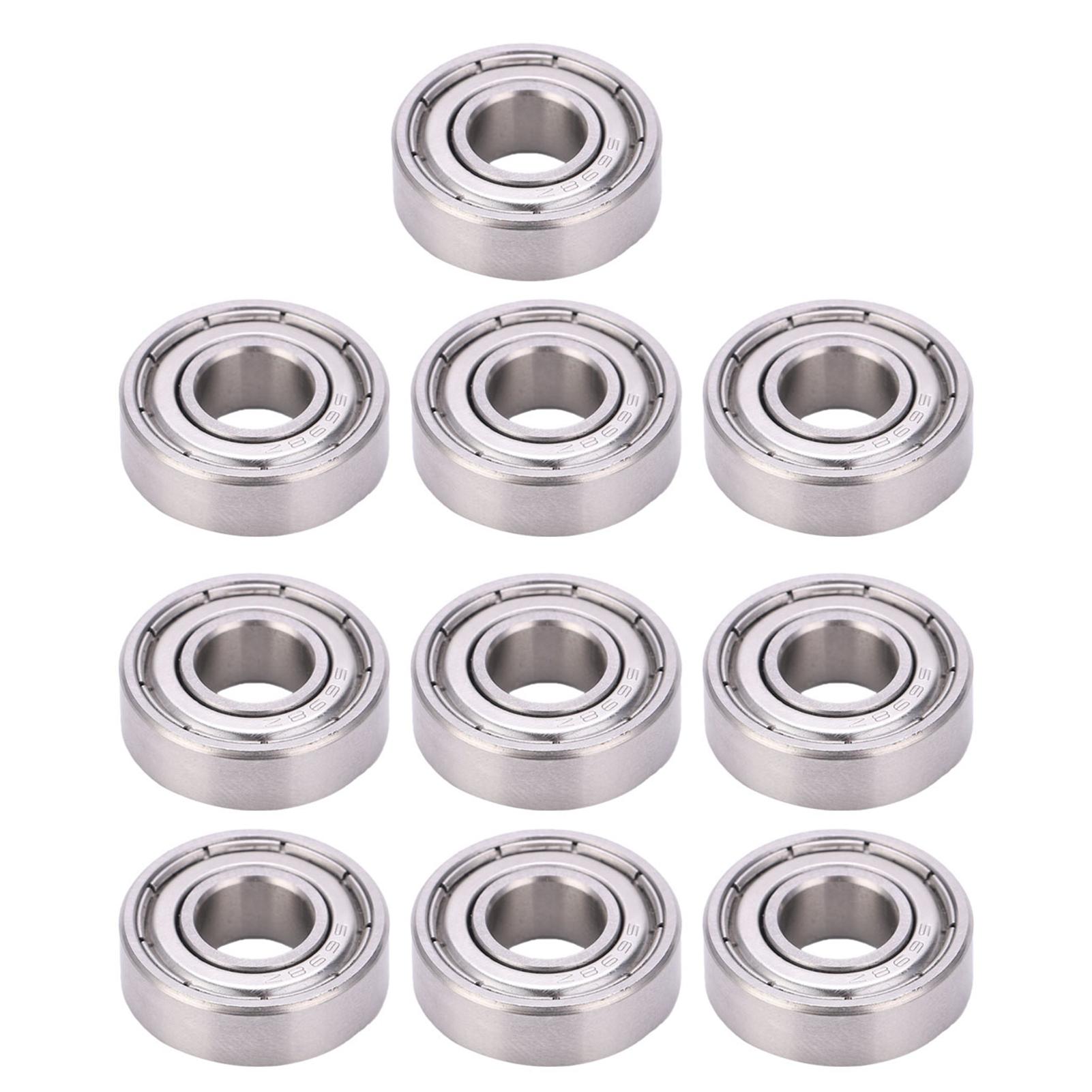 

10Pcs Miniature Bearing Stainless Steel Rolling Tools for Deceleration Device S698ZZ 19x8x6mm