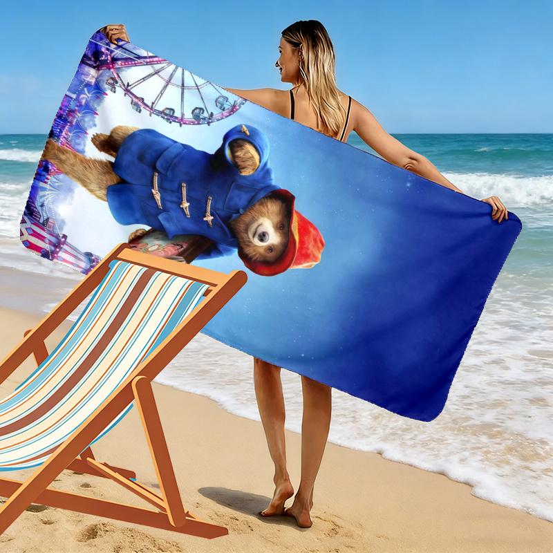 Paddington Bear Towel, Large Soft Quick Dry Towel for Beach Camping Swimming