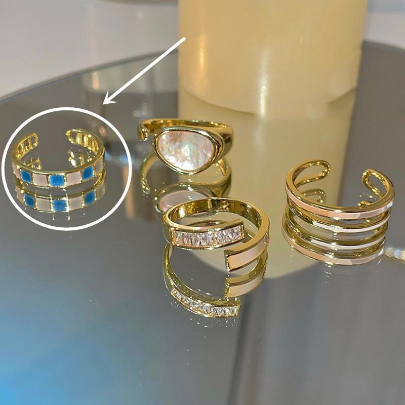 Stackable Geometry Ring Adjustable Jewelry Index Finger Rings Decoration Gift