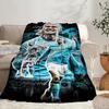 Haaland Fußballspieler Tragbare Decke/Weiche Decke Bettwäsche Decke Geeignet für Reisen Camping Wohnzimmer Büros Sofas Fan Geschenke