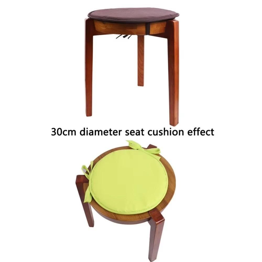 Thickened Sponge Round Chair Pad 30*30CM Washable Circular Chair Cushion With Drawstring Candy Color Stool Cushion