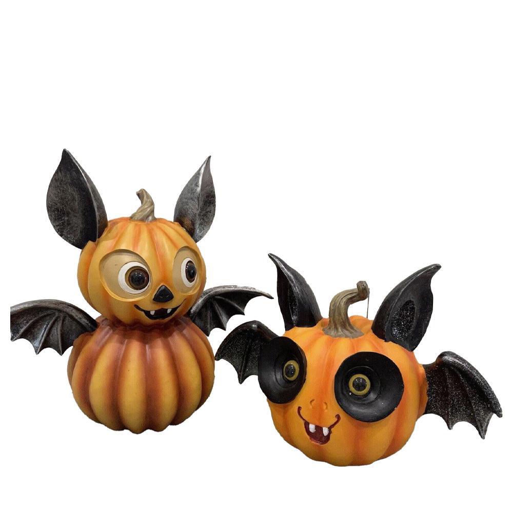 

Halloween Pumpkin Statue Cute Fall Table Centerpiece New Pumpkin Ornaments Garden Decor A