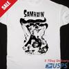 Maglietta Retro Samhain Manica Corta Bianca Uomo Unisex