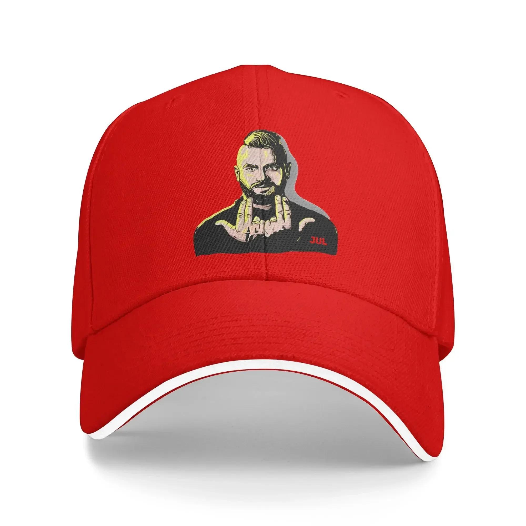 Jul Baseball Caps Hip Hop Novelty French Rapper Jul Sandwich Hats Unisex Polyester Caps Hat Outdoor One Size
