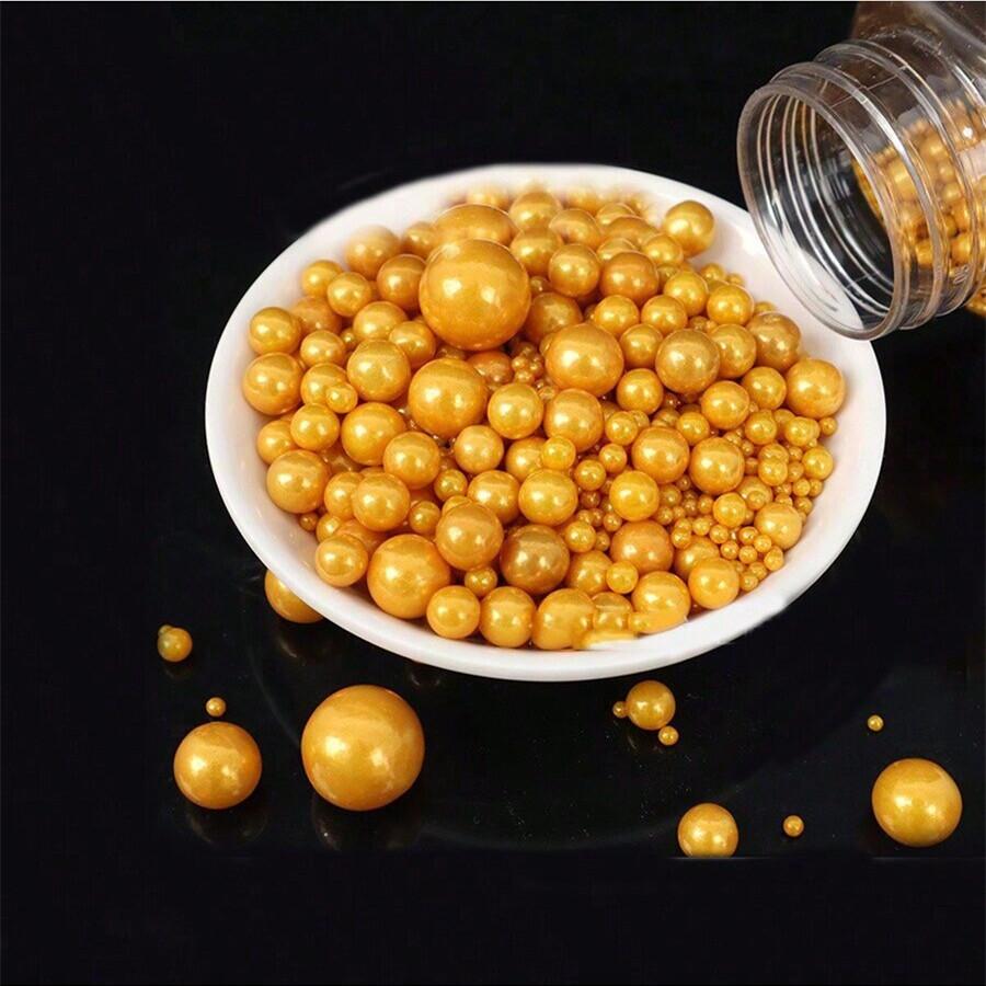 100G Mixed Color Pearl Balls Cake Topper Dessert Baking Decor For Wedding Birthday Party Cake For Decoration Only