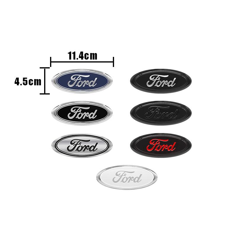 114mm 150mm 175mm Car LOGO Hood Front Grill Rear Trunk Emblem Sticker For Ford Focus Mondeo Ecosport Ranger Fiesta Fusion Kuga