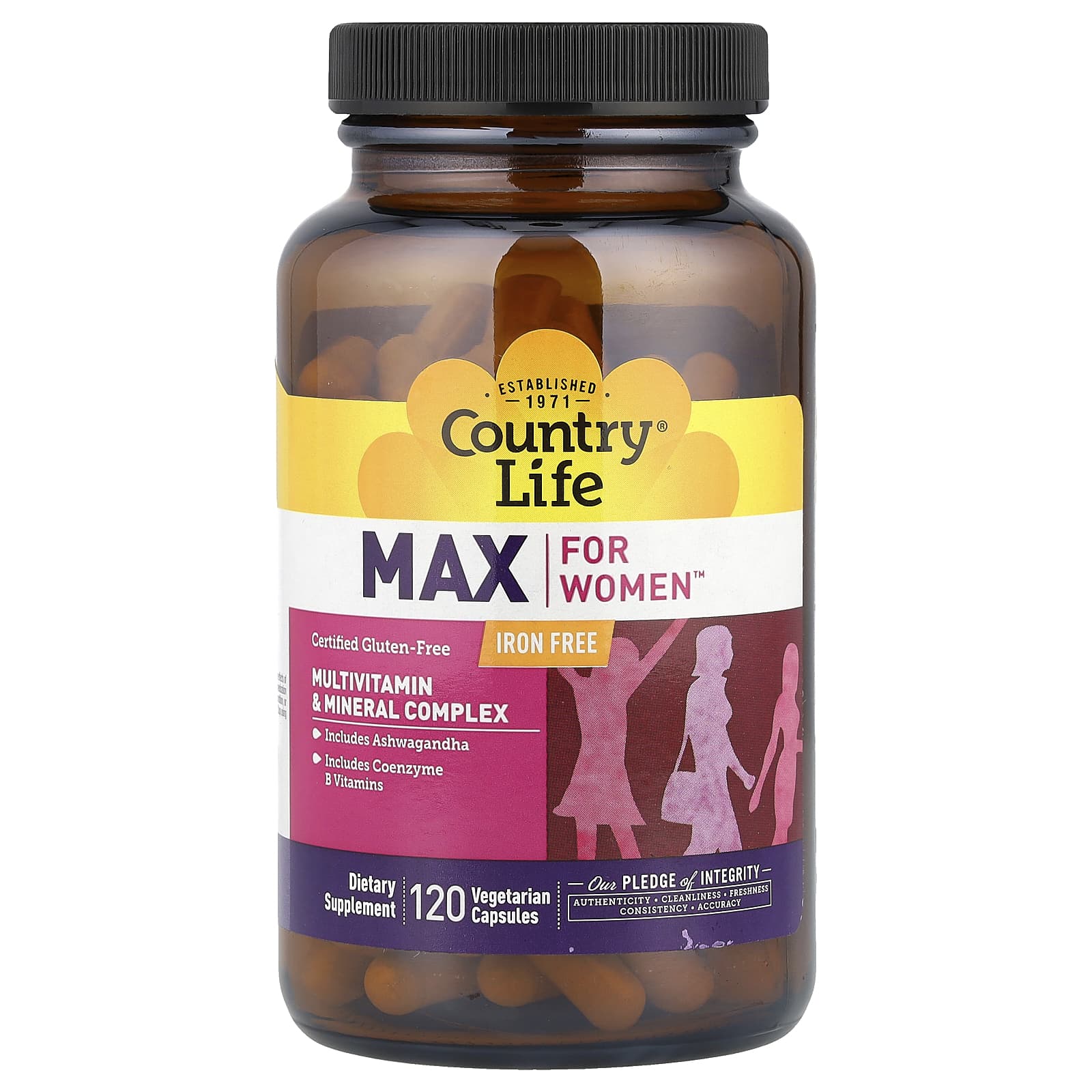 

Max For Women™, Multivitamin and Mineral Complex, Iron Free, 120 Veggie Caps