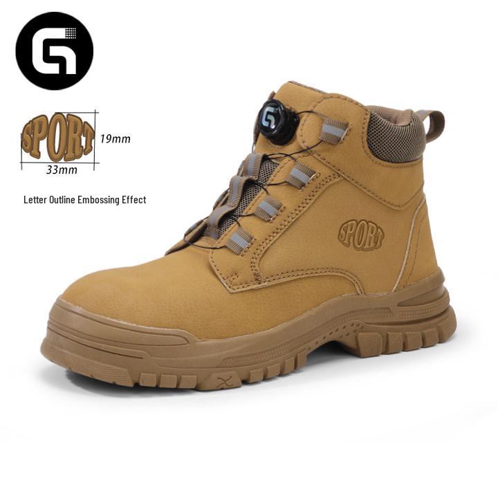 Men's Winter Protection Shoes: Anti-smash, Anti-puncture, Lightweight, Soft Sole, Wear-resistant, Anti-slip Safety Work Footwear.