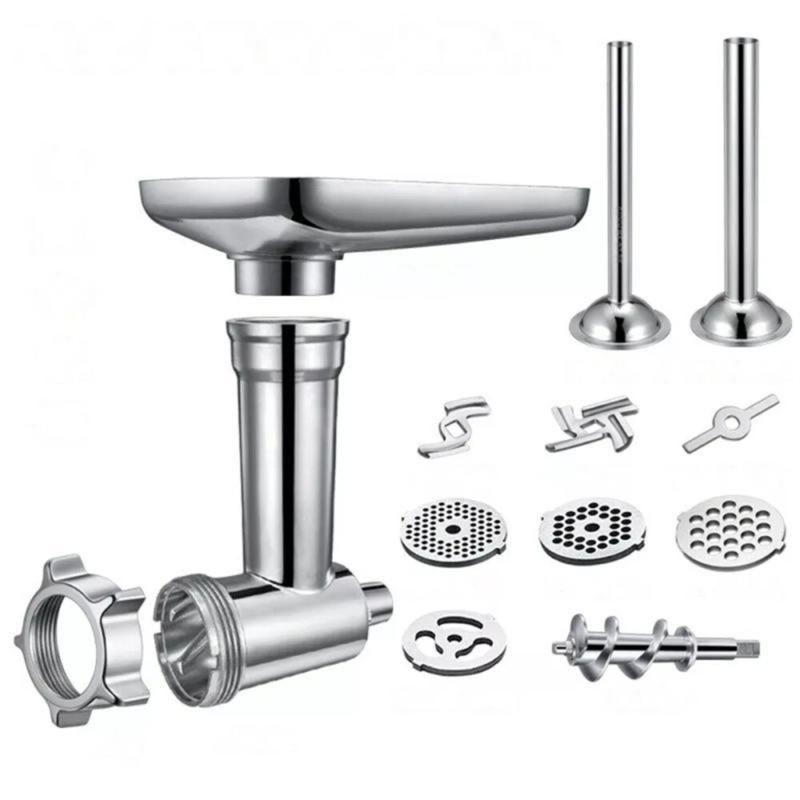 Metal Food Grinder Attachments for KitchenAid Stand Mixers, Meat Grinder, Sausage Stuffer, Perfect Attachment