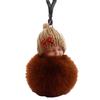 Cute Sleeping Baby Fluffy Fur Plush Doll Pendant?Keychain Key Ring Handbag Decor