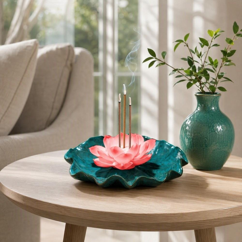 Keramiek Lotus Rookverspreider Slaapmiddel Lotus Rookstokje Lotus Rookstoofhouder Aromatherapie