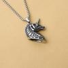 One-Horned Beast Pendant Necklace Retro Viking Couple Jewelry