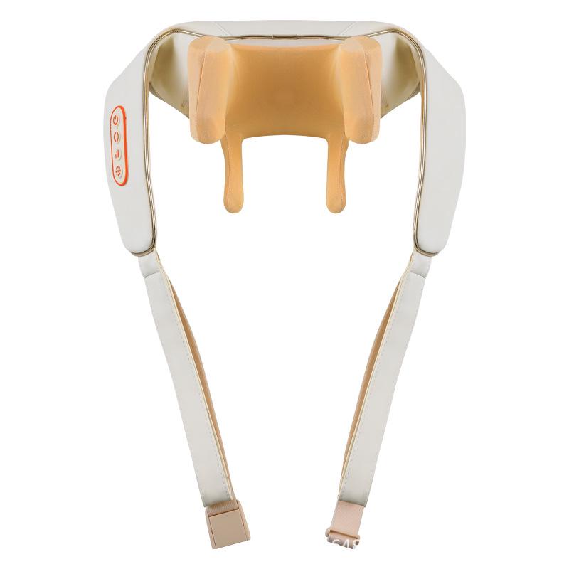 Xale massageador cervical e trapézio portátil recarregável para pressionar e amassar