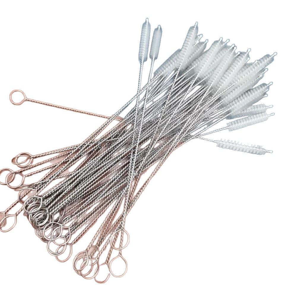 Edelstahlstrohhalm-, Babyflaschen-, Sauger- und Tassenreinigungsbürsten-Set
