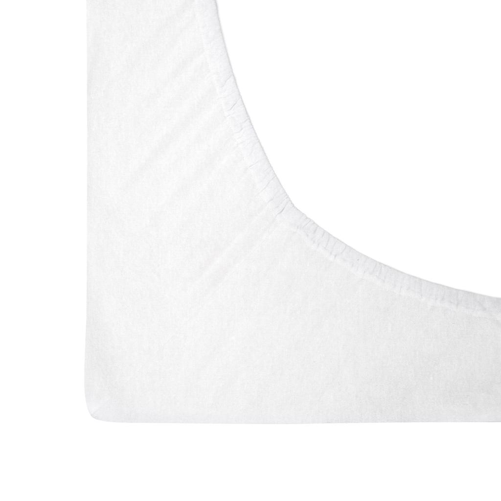 Flannel fitted sheet 140x200 SOFT warm FLANNEL white