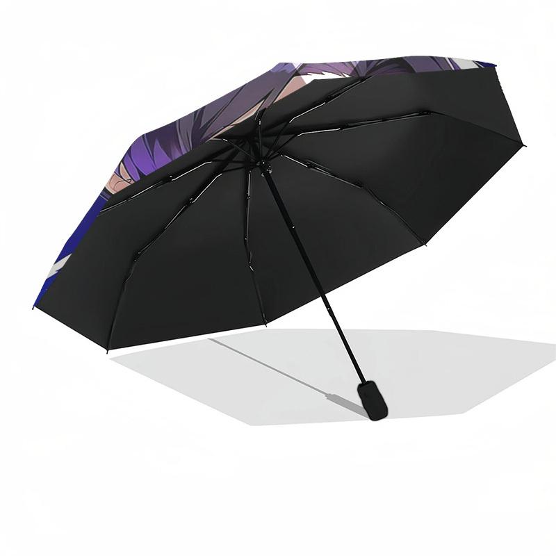 1pc Outdoor Umbrella with Anime Character Design - Automatic Opening/Closing, Portable 3-Fold Design, 8-Bone Iron Frame - Perfect Gift for Fans,