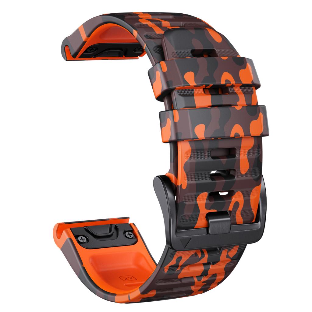 Cinturino in silicone mimetico sportivo Per orologio Garmin Fenix 7 7X Pro Solar Per Epix Pro (Generazione 2) Accessori Bracciali 47mm 51mm