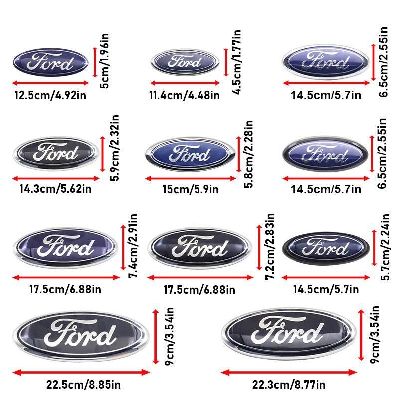 Car Logo Front Grille Badge Trunk Cover Sticker Decal Accessories For Ford Fiesta ST Fusion Explorer Escape Shelby Edge Kuga MK6