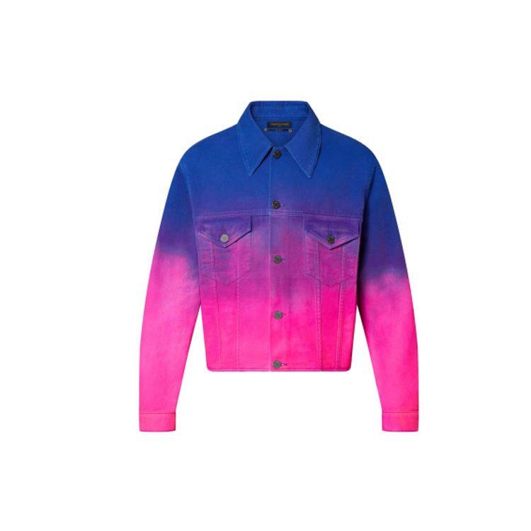 Louis Vuitton Cropped Gradient Denim Jacket 1A9T3F
