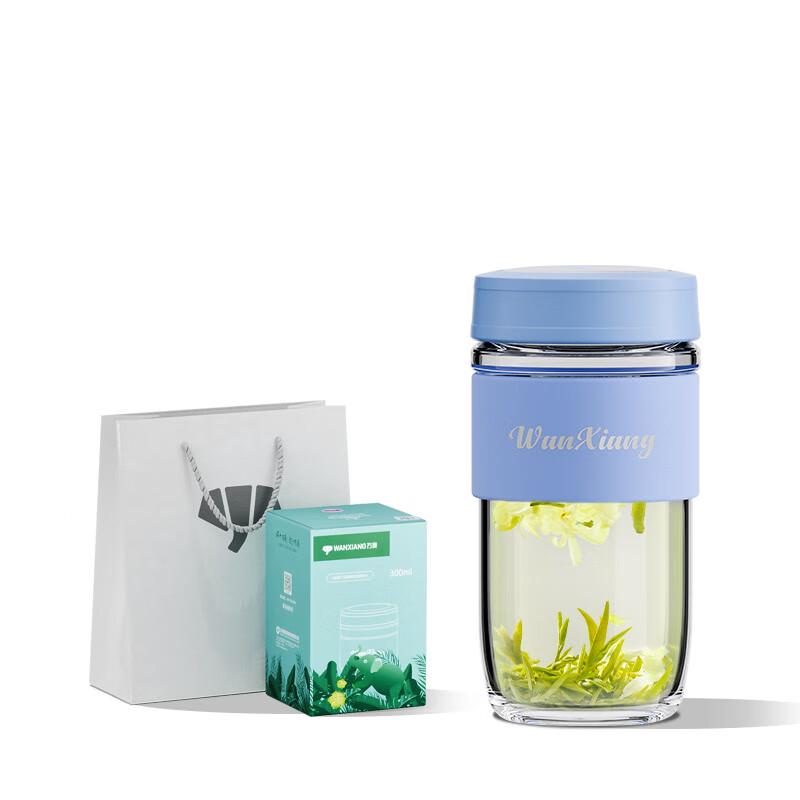 WX U851S Silver Ion Antibacterial Glass Water Bottle