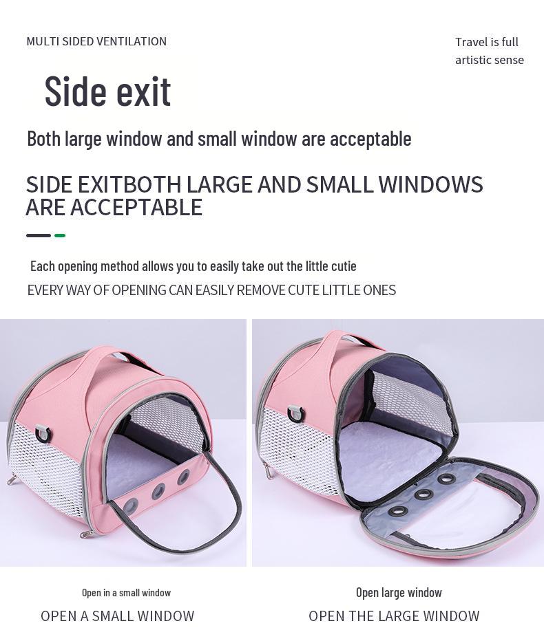 Compact and Breathable Foldable Hamster Carrier Handbag for Small Pets