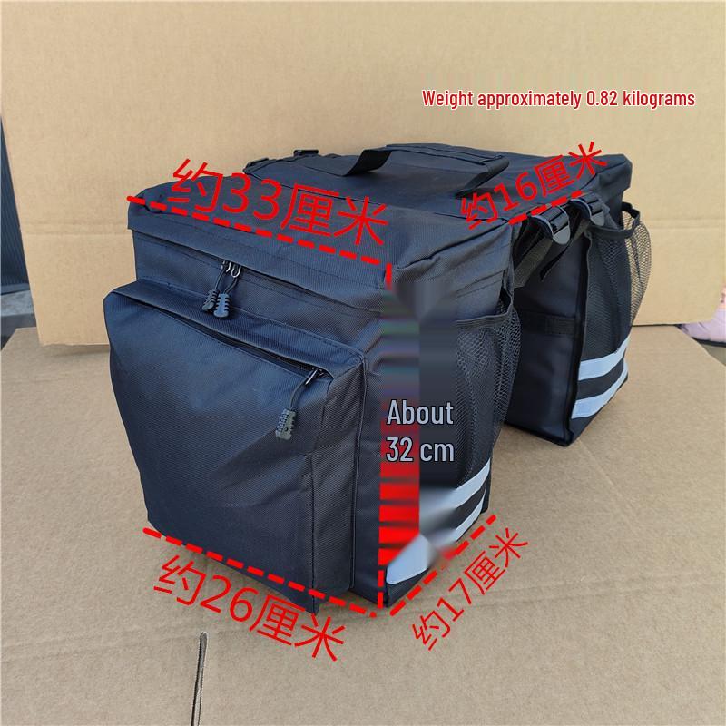 Large Capacity Rainproof Rear Rack Pannier Bag for Mountain Bikes
