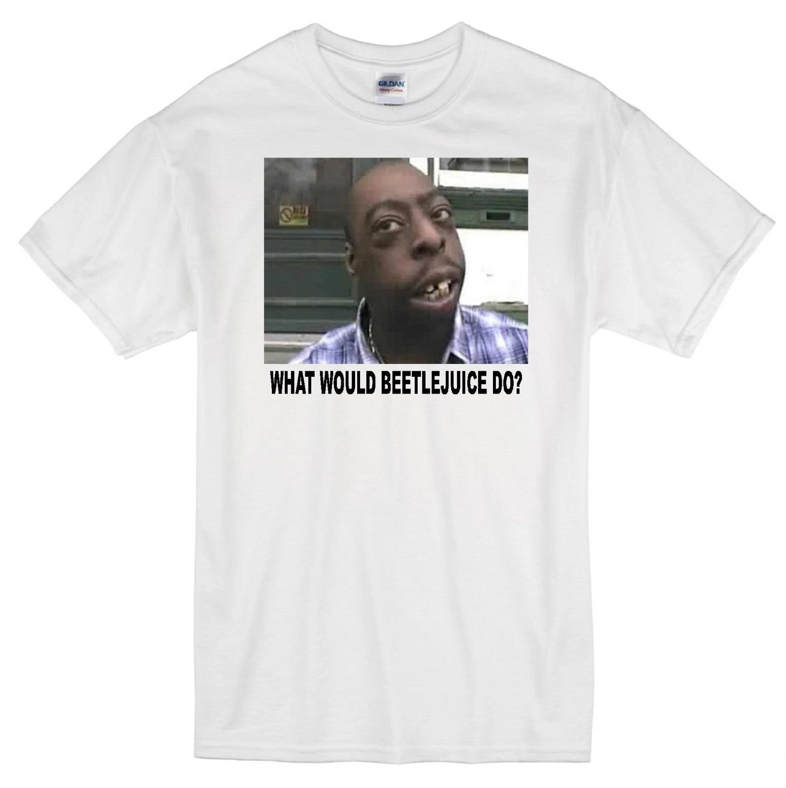 BEETLEJUICE WWD?  HOWARD STERN RADIO WHITE T-shirt 4XL