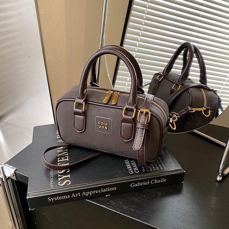 

Матовая ретро-сумка женская осень-зима новая универсальная на плечо, мессенджер, высококлассная портативная сумка-подушка