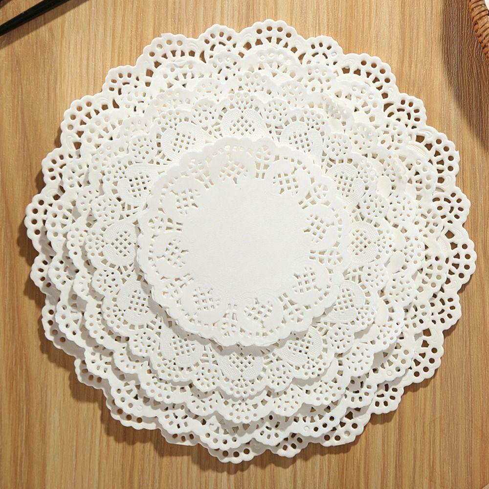 150pcs Lace Doilies Baking Paper Multi-function Placemats New Table Decoration Mat