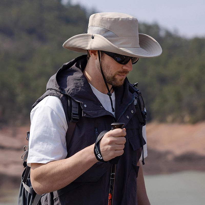 Summer Bucket Hat for Men Women Spring Outdoor Sun Hat Mesh Big Brim Folding Fisherman Hats Adult Cap