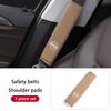 PU Leather Car Seat Belt Shoulder Cover Protection Padding Pad For Nissan Pulsar Skyline Patrol Navara Micra X-Trail