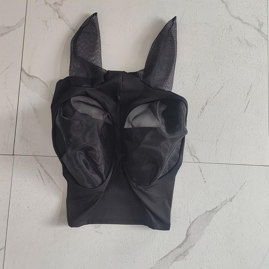 Ventilated Fly Mask for Horses Protective Cover with Ears And Mask, Made of Polyester, Suitable for Riding And Stabling Durable Horse Mask