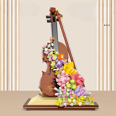 Věčný květ Klavír Housle Kytice Stavebnice Dětské Puzzle Stavebnice