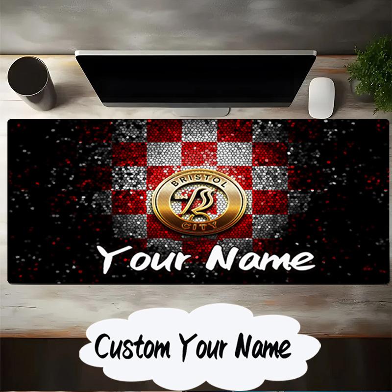 Custom Name Mouse Pad Bristol Fc Crest Mouse Pad, Gaming Mouse Pad, Keyboard Pad, Desk Decor for Computer Notebook Fan Birthday Gift