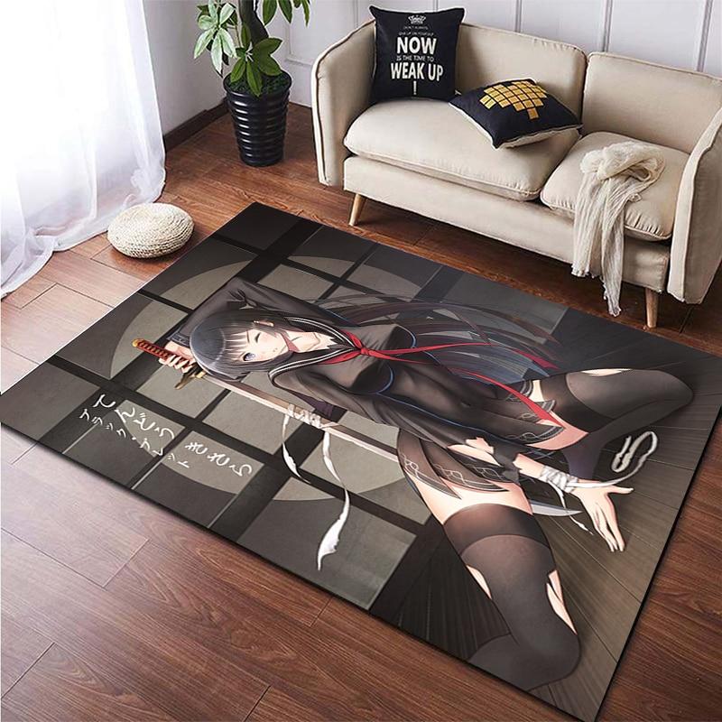 Hot Anime Sexy Girl Beauty Bedruckter Teppich für Wohnzimmer Rutschfester Teppich Schlafzimmer Moderne Heimdekoration Boden Yoga-Matte