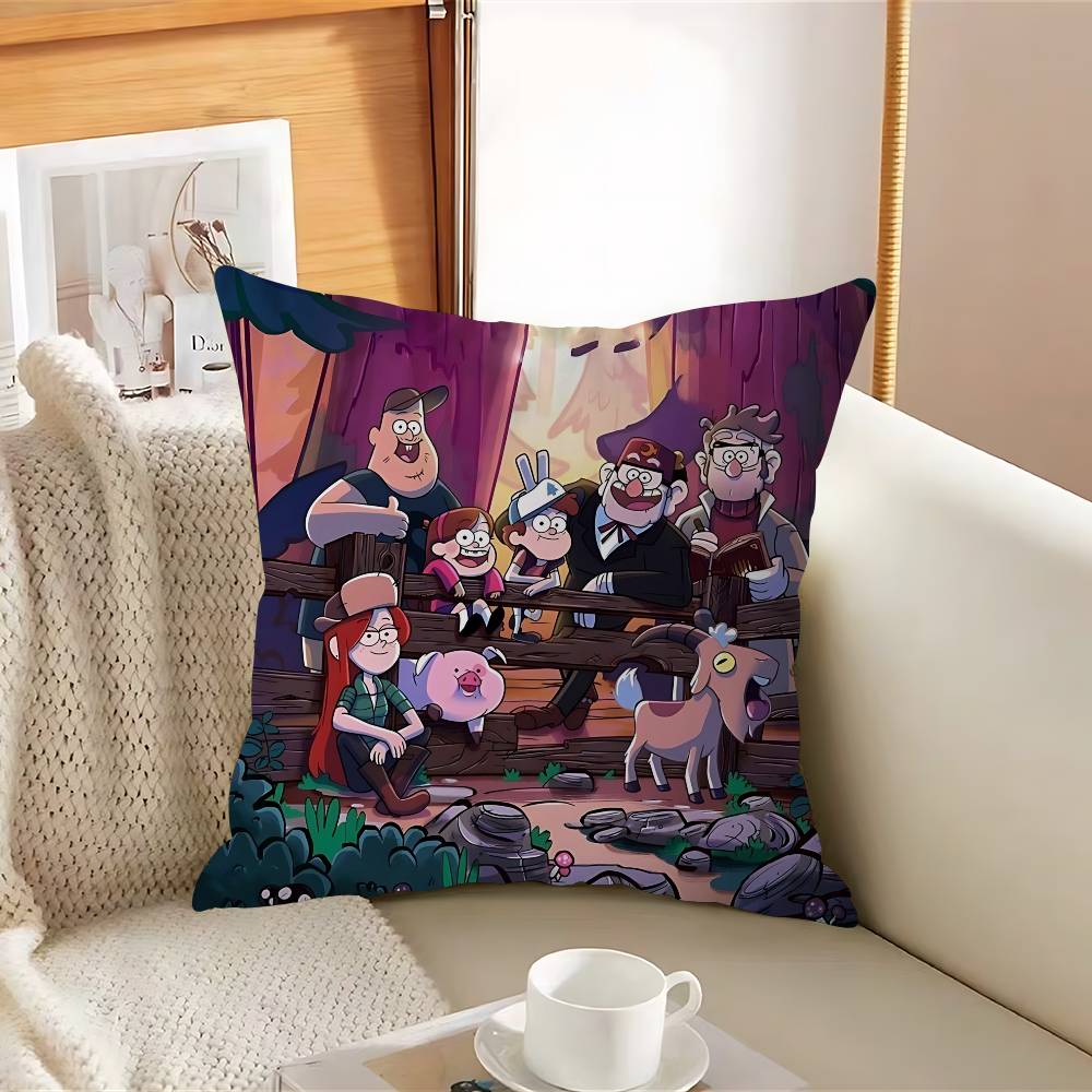 

Мультяшная наволочка Gravity Falls, наволочка, обивка, диванная подушка, домашний декор, наволочка 12x12Inch