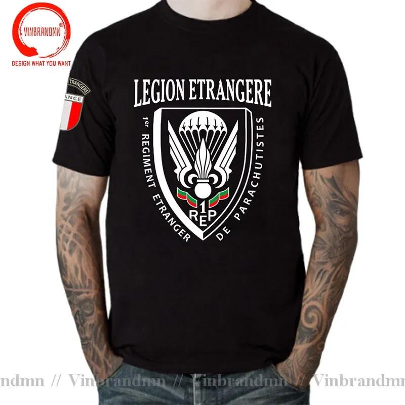 Novelty Funny French 2 Rep Foreign Legion T Shirt Unisex France Legion Etrangere Tshirt Short Sleeved Casual Cotton Army Tee Shirt