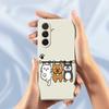 For Samsung Galaxy A36 5G Case Three Animal Dolls Pattern Printing Straight Edge TPU Phone Back Cover