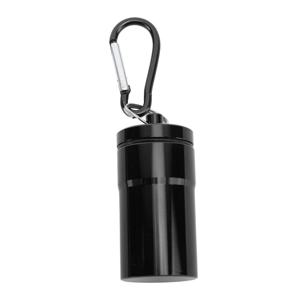 Portable Ashtray Waterproof Lightweight Aluminum Alloy Pocket Ashtray with Lid Keychain for Outdoor Travel